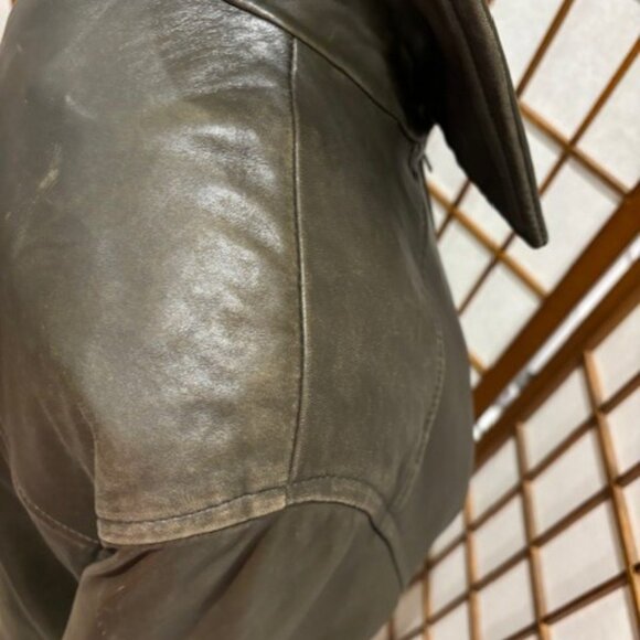 Vintage leather car coat - Picture 7 of 9